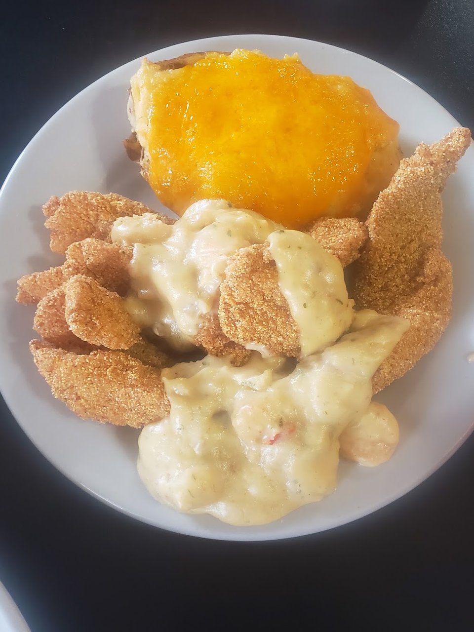 Fried Catfish Mornay